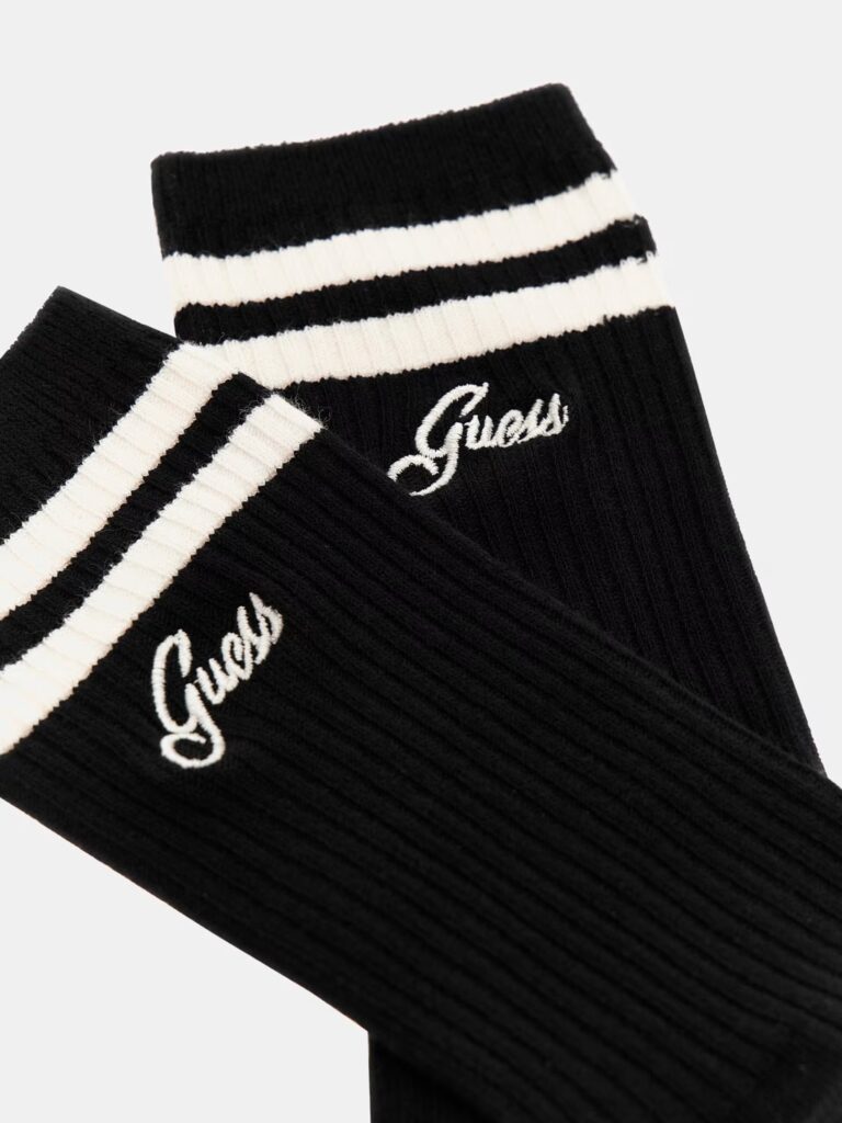 GUESS ATHLEISURE COLLEGE SOCKS ΚΑΛΤΣΕΣ ΓΥΝΑΙΚΕΙΟ | BLACK