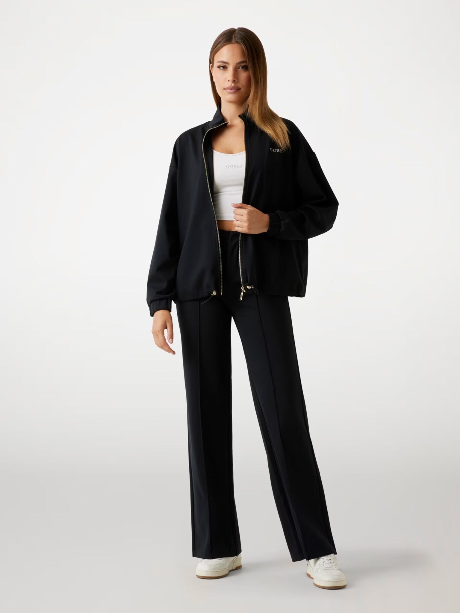 GUESS ATHLEISURE CARLA FLARE PANTS ΠΑΝΤΕΛΟΝΙ ΓΥΝΑΙΚΕΙΟ | BLACK