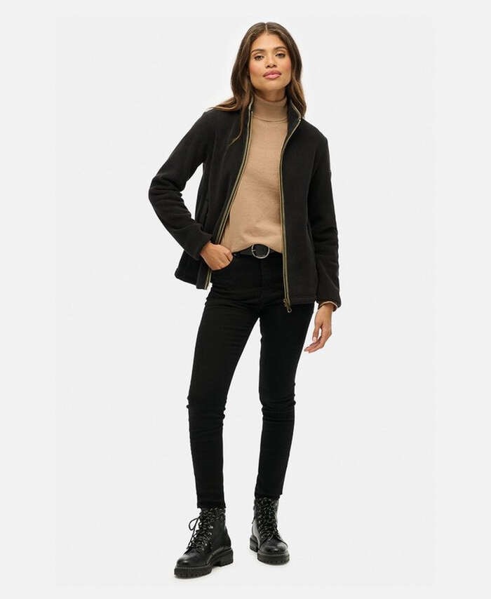 SUPERDRY HOODED SPORTS PUFFER MID JKT ΜΠΟΥΦΑΝ ΑΝΔΡΙΚΟ | BLACK