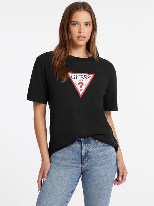 GUESS JEANS ICONIC TEE ΜΠΛΟΥΖΑ ΓΥΝΑΙΚΕΙΟ | BLACK