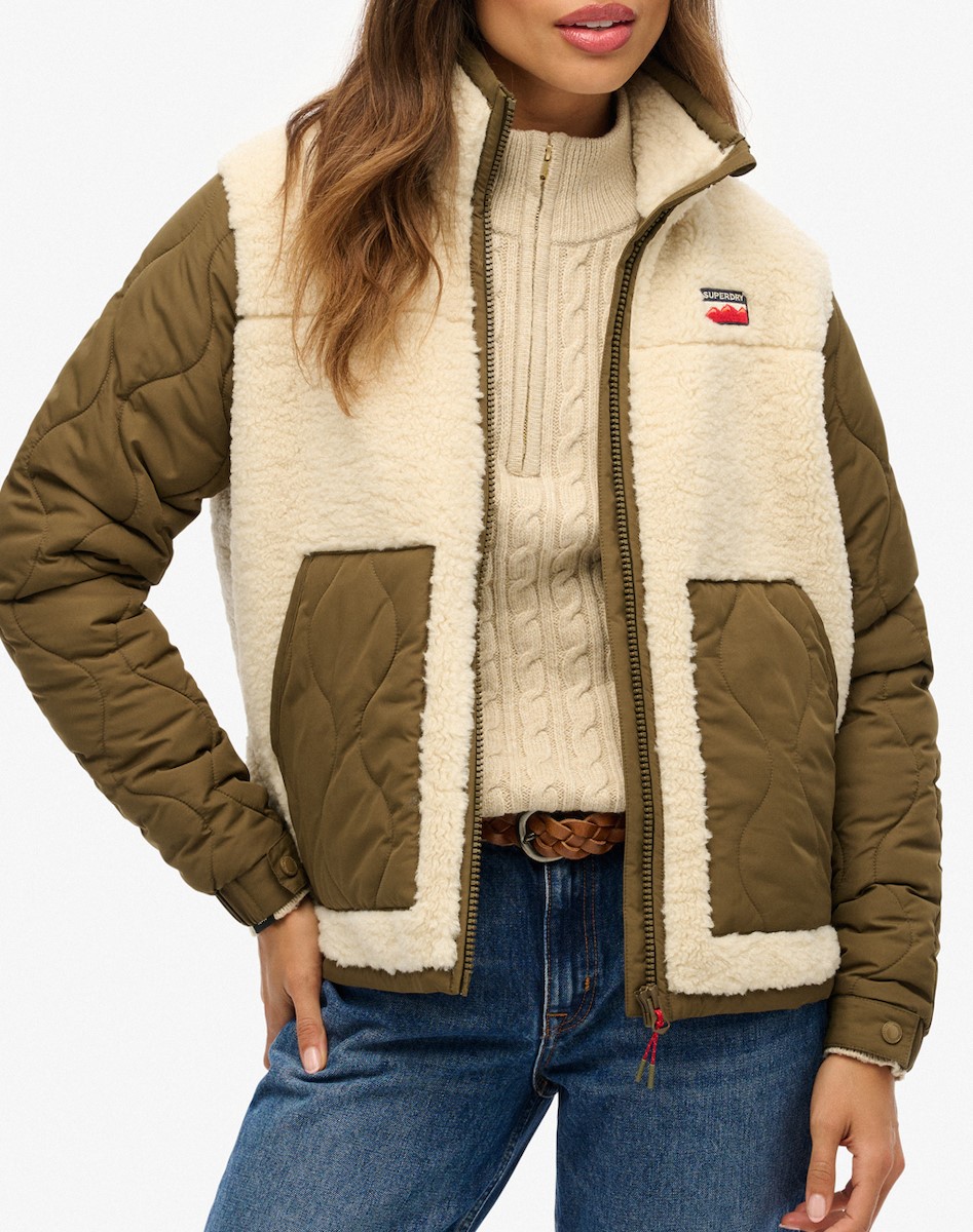 SUPERDRY HOODED SPORTS PUFFER MID JKT ΜΠΟΥΦΑΝ ΑΝΔΡΙΚΟ | BLACK