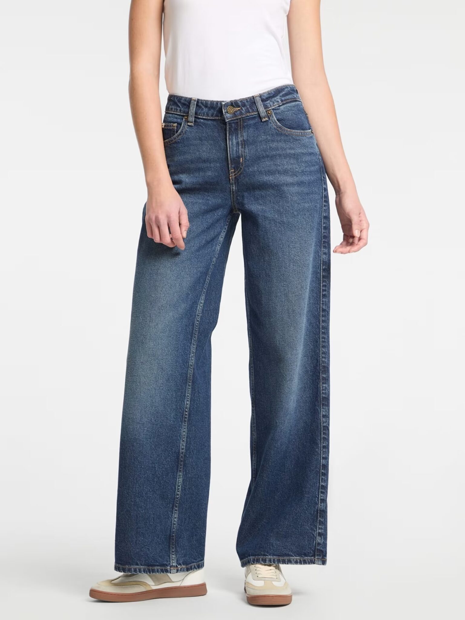GUESS JEANS GJ G11 WIDE LEG ECO REGEN CO RIVERSIDE ΠΑΝΤΕΛΟΝΙ | BLUE GUESS JEANS GJ G11 WIDE LEG ECO REGEN CO RIVERSIDE ΠΑΝΤΕΛΟΝΙ | BLUE