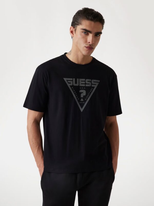 GUESS ATHLEISURE AZHA CN OVER T-SHIRT ΜΠΛΟΥΖΑ ΑΝΔΡΙΚΟ | BLACK