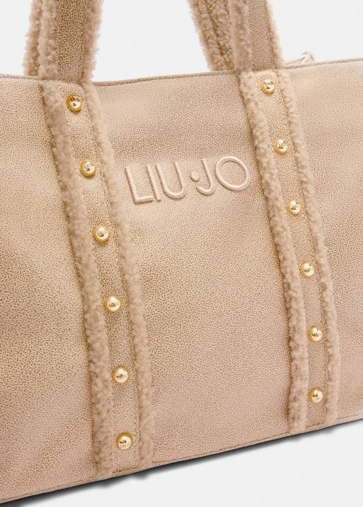 LIU JO L TOTE ΤΣΑΝΤΑ 2F5027E0021 | BEIGE LIU JO L TOTE ΤΣΑΝΤΑ 2F5027E0021 | BEIGE