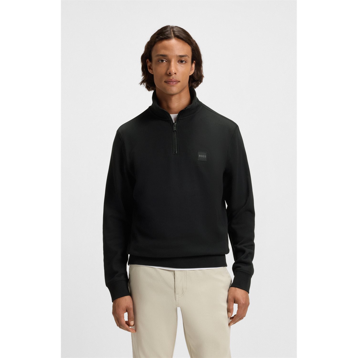 BOSS JERSEY ZETRUST 50468926-71 | BLACK BOSS JERSEY ZETRUST 50468926-71 | BLACK