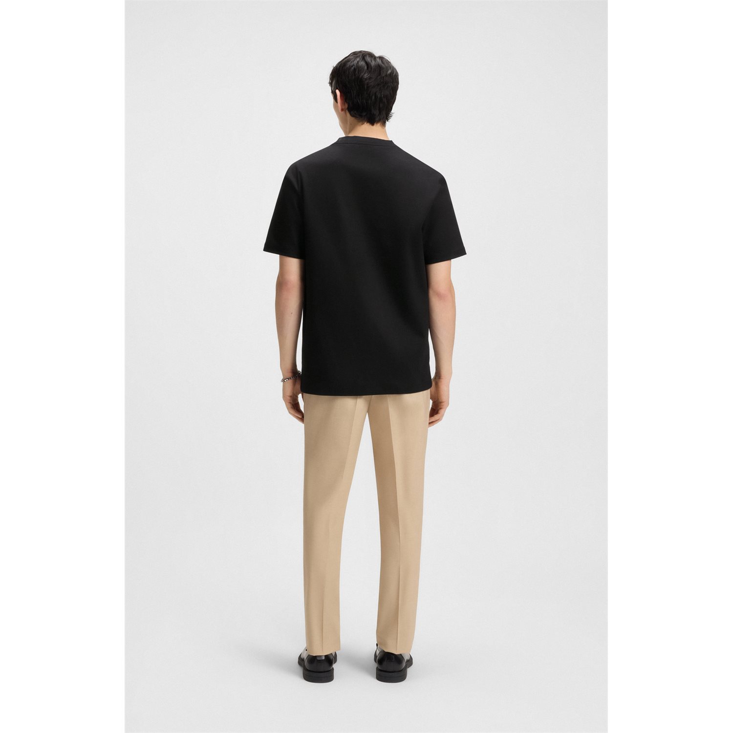 KARL LAGERFELD JEANS KLJ REG MIX MATERIAL TEE | INDIGO