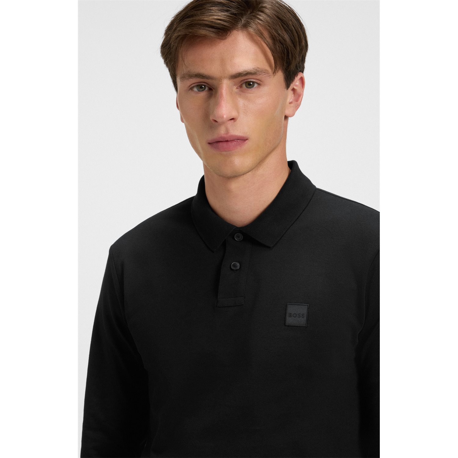 BOSS JERSEY PASSERBY 50507704 | BLACK BOSS JERSEY PASSERBY 50507704 | BLACK