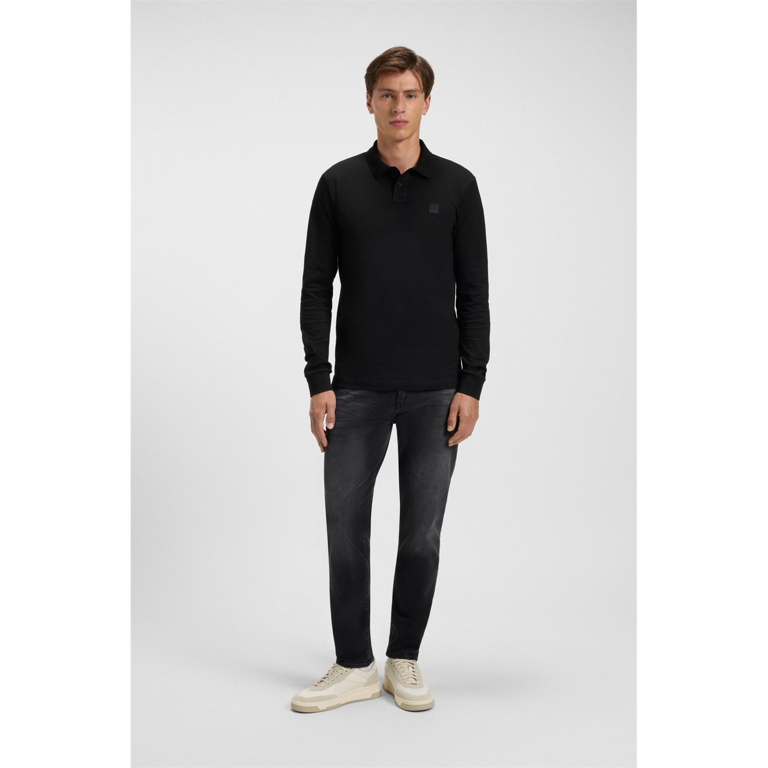 BOSS JERSEY PASSERBY 50507704 | BLACK BOSS JERSEY PASSERBY 50507704 | BLACK