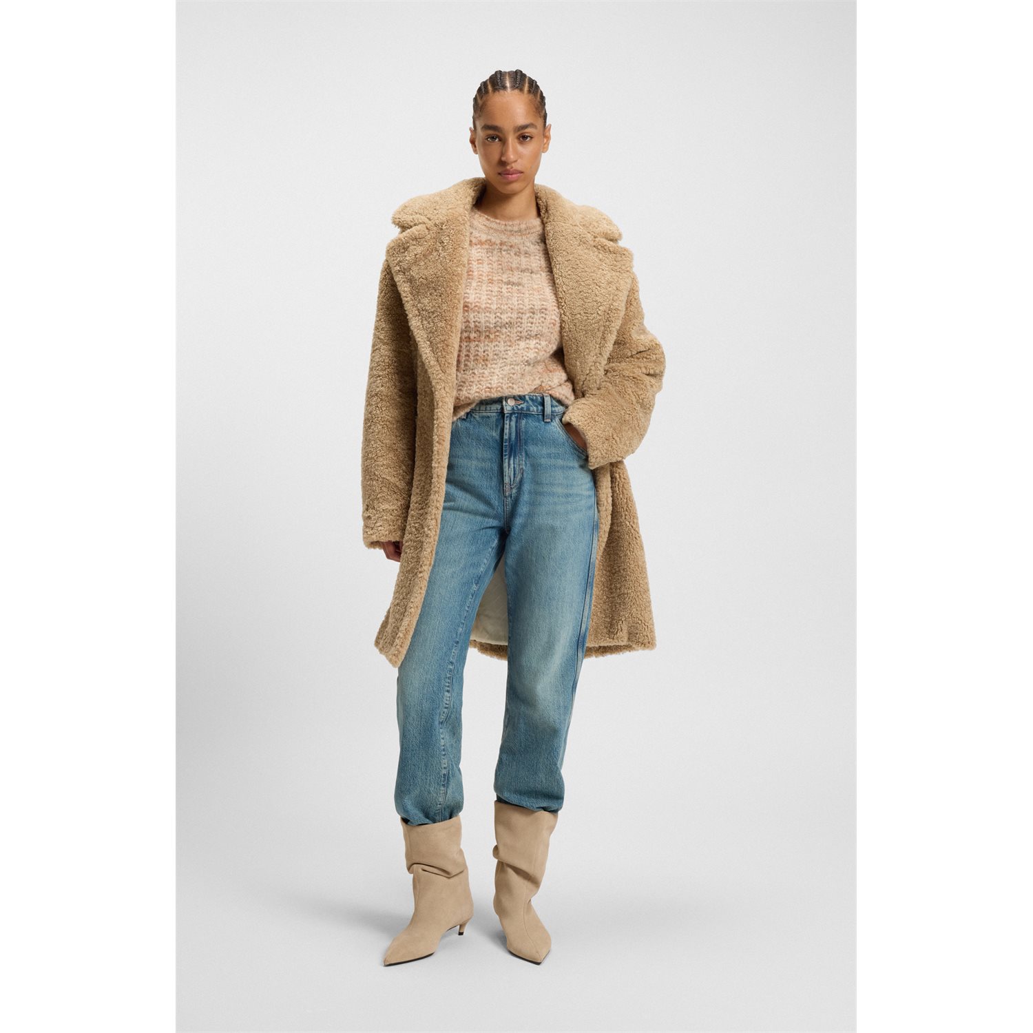 BOSS ΠΑΛΤΟ C_CATEDY 50548583 | DARK BEIGE BOSS ΠΑΛΤΟ C_CATEDY 50548583 | DARK BEIGE
