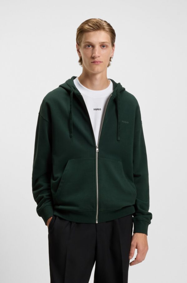 BOSS JERSEY DAPOZIP 50548651 | DARK GREEN