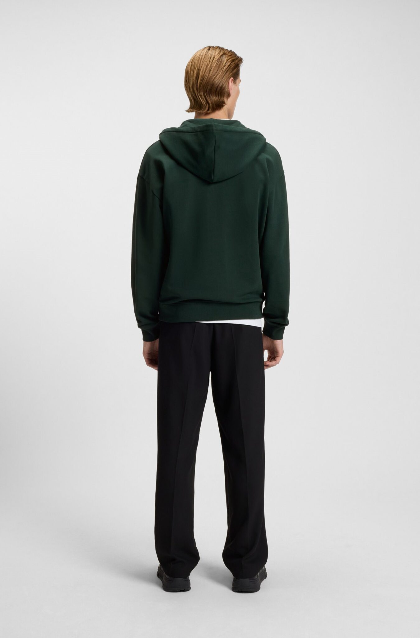 BOSS JERSEY DAPOZIP 50548651 | DARK GREEN BOSS JERSEY DAPOZIP 50548651 | DARK GREEN