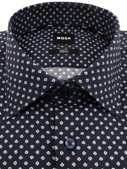 BOSS ΠΟΥΚΑΜΙΣΟ H-HANK-KENT-C1-214 50549915 | DARK BLUE BOSS ΠΟΥΚΑΜΙΣΟ H-HANK-KENT-C1-214 50549915 | DARK BLUE