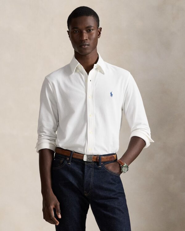 POLO RALPH LAUREN LSFBBDM5-LONG SLEEVE-KNIT 710654408 | WHITE