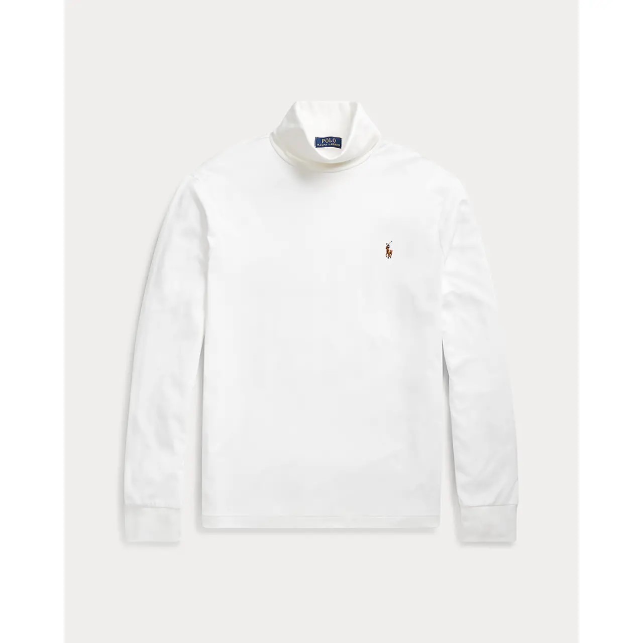 POLO RALPH LAUREN LSTURTLEM1-LONG SLEEVE710760126 | WHITE POLO RALPH LAUREN LSTURTLEM1-LONG SLEEVE710760126 | WHITE