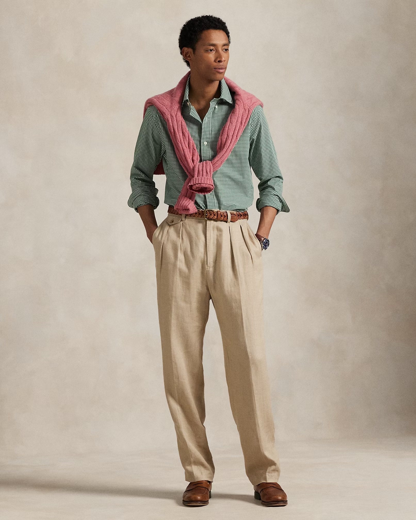 POLO RALPH LAUREN CUBDPPCS-LONG SLEEVE-SPORT SHIRT | GREEN POLO RALPH LAUREN CUBDPPCS-LONG SLEEVE-SPORT SHIRT | GREEN