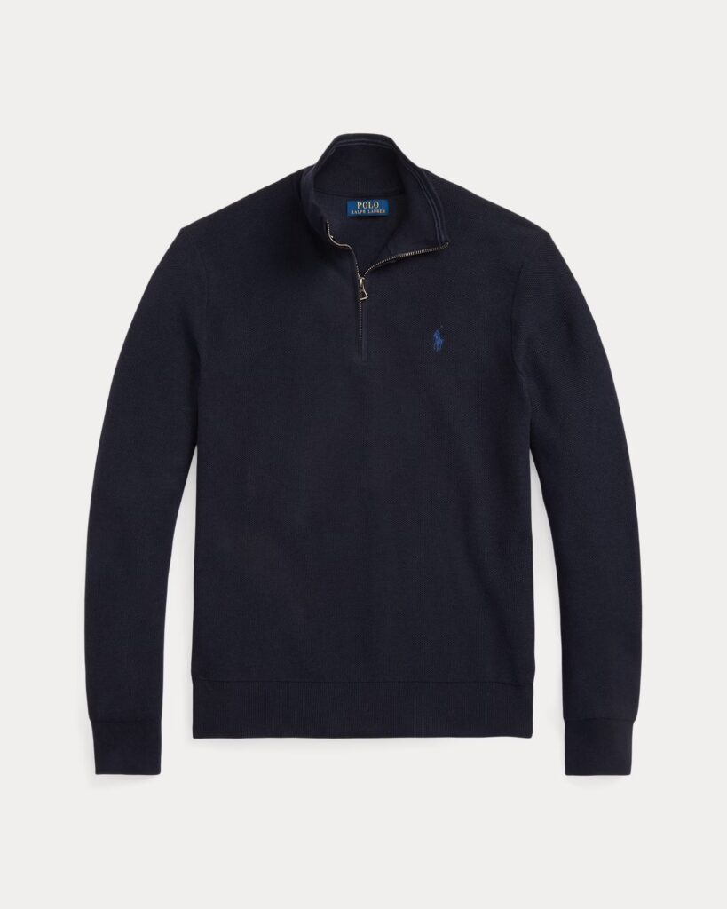 POLO RALPH LAUREN LS HZ-LONG SLEEVE-PULLOVER | DARK BLUE