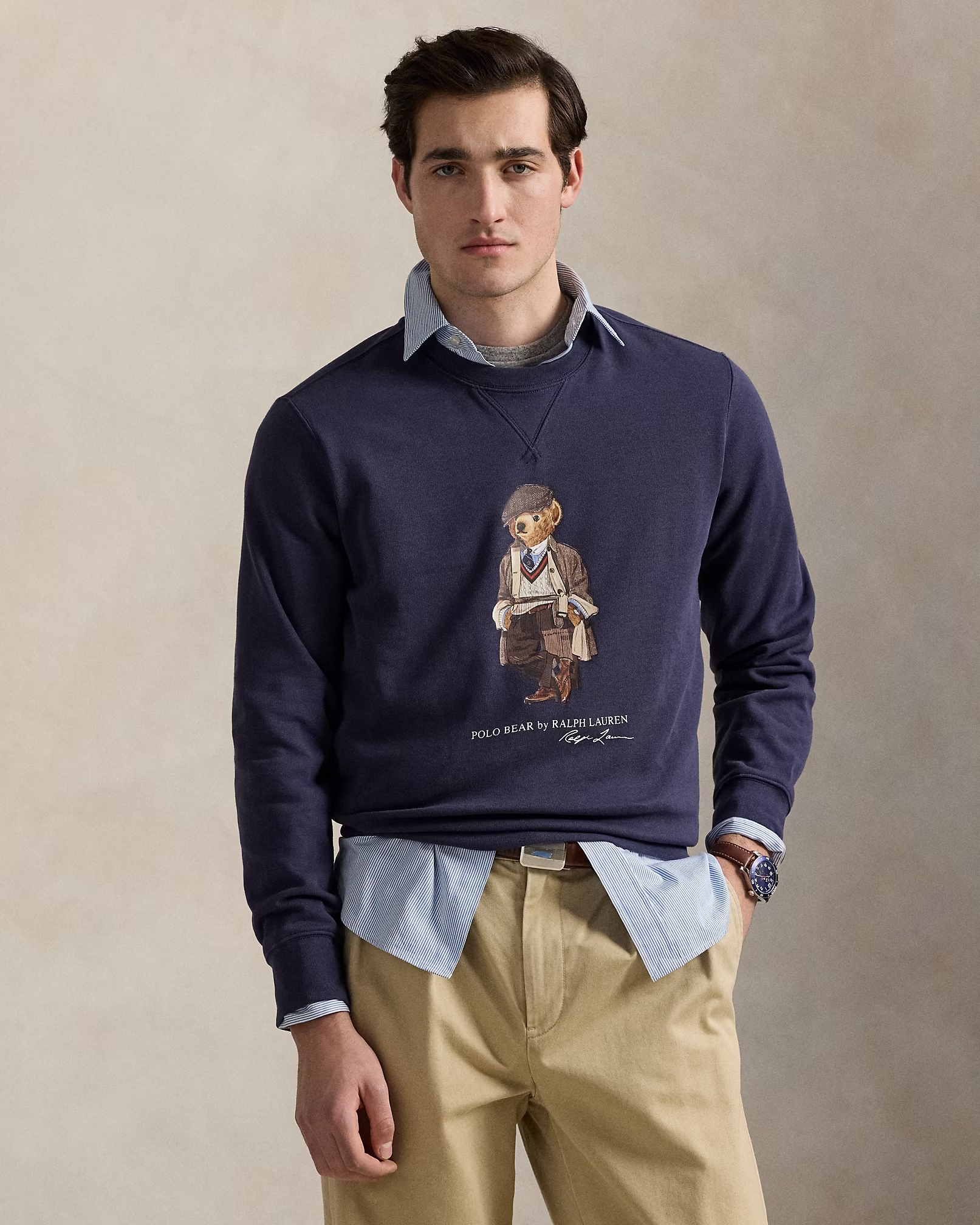 POLO RALPH LAUREN LSKCCLSM8-LONG SLEEVE710981372 | DARK BLUE