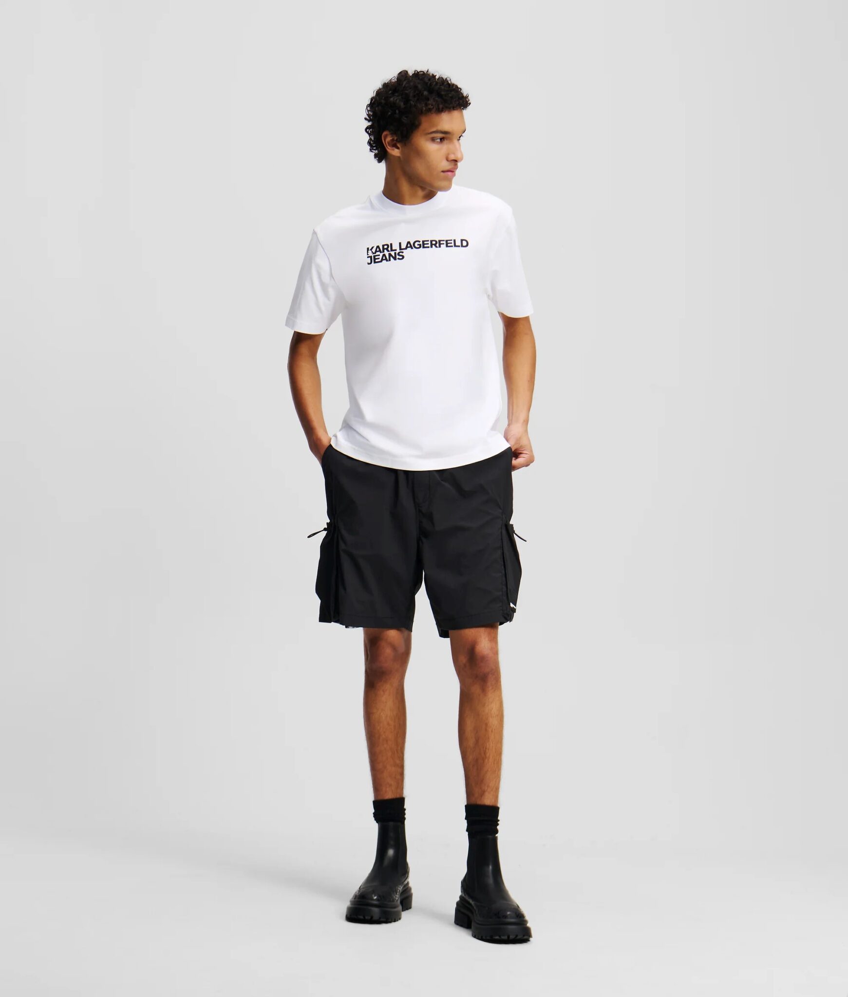 KARL LAGERFELD JEANS KLJ REG SS ESSENTIAL TEE A1M17002-71 | WHITE KARL LAGERFELD JEANS KLJ REG SS ESSENTIAL TEE A1M17002-71 | WHITE