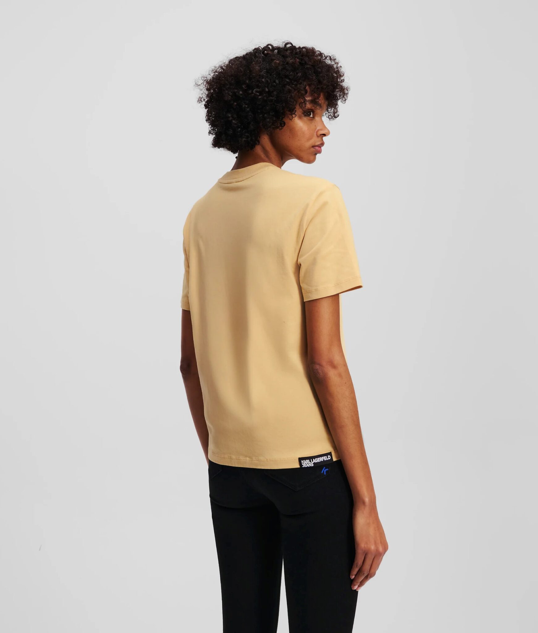 KARL LAGERFELD JEANS KLJ MILANO PIPING TOP | BLACK