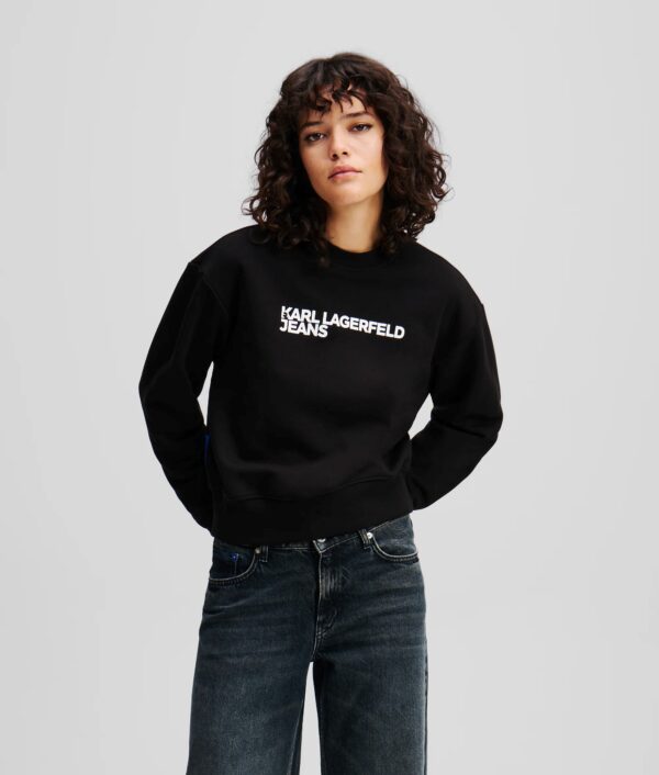 KARL LAGERFELD JEANS KLJ REG ESSENTIAL LOGO SWEAT A1W20005-71 | BLACK KARL LAGERFELD JEANS KLJ REG ESSENTIAL LOGO SWEAT A1W20005-71 | BLACK
