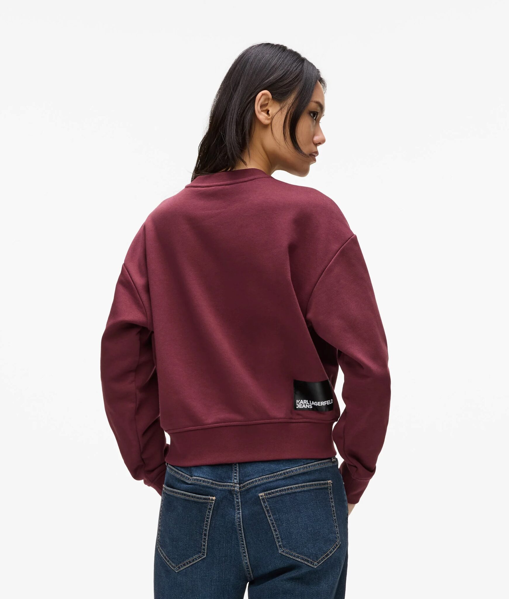 KARL LAGERFELD JEANS KLJ MILANO PIPING TOP | BLACK