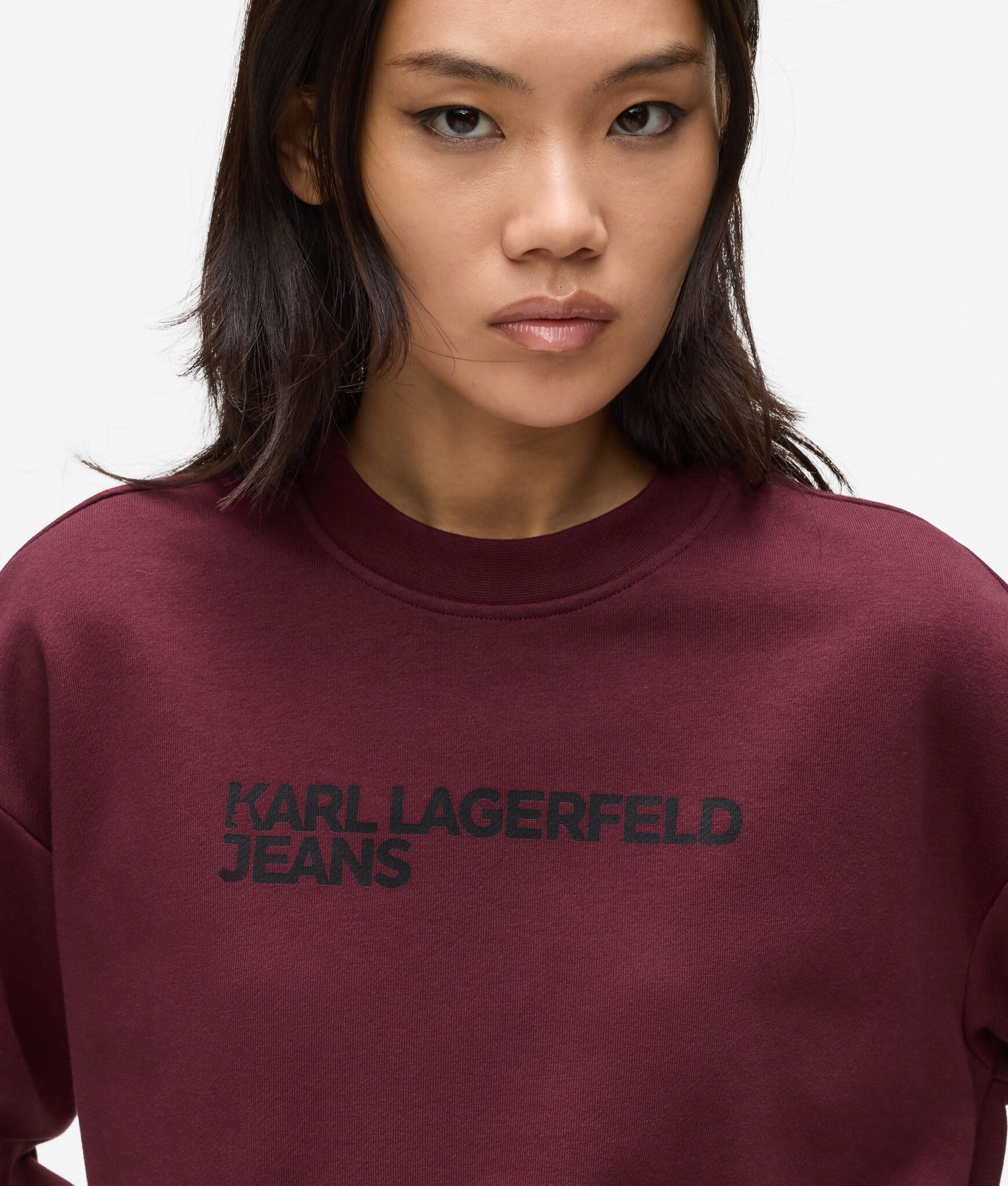 KARL LAGERFELD JEANS KLJ REG ESSENTIAL LOGO SWEAT A1W20005-71 | BORDEAUX KARL LAGERFELD JEANS KLJ REG ESSENTIAL LOGO SWEAT A1W20005-71 | BORDEAUX