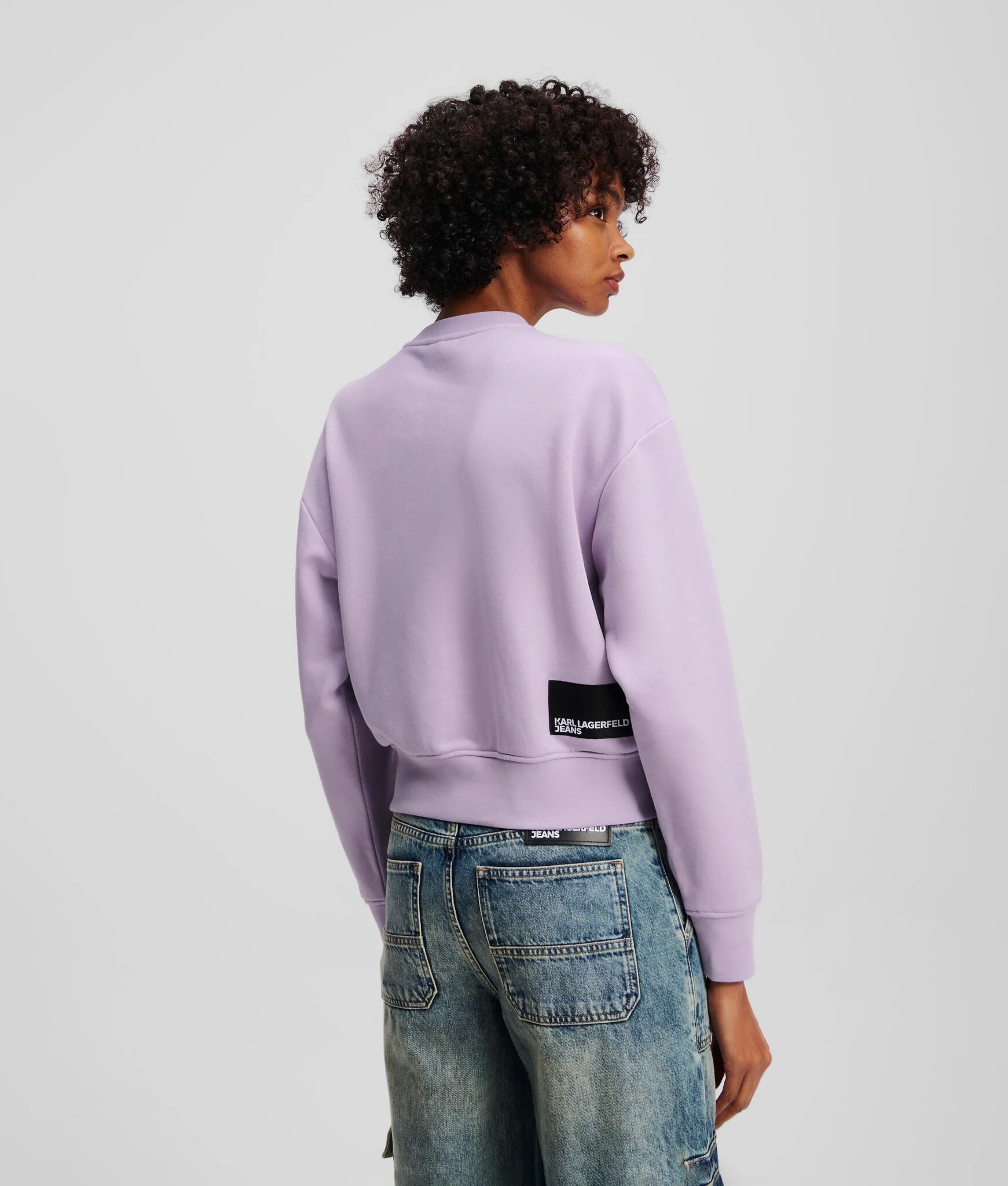 KARL LAGERFELD JEANS KLJ MILANO PIPING TOP | BLACK