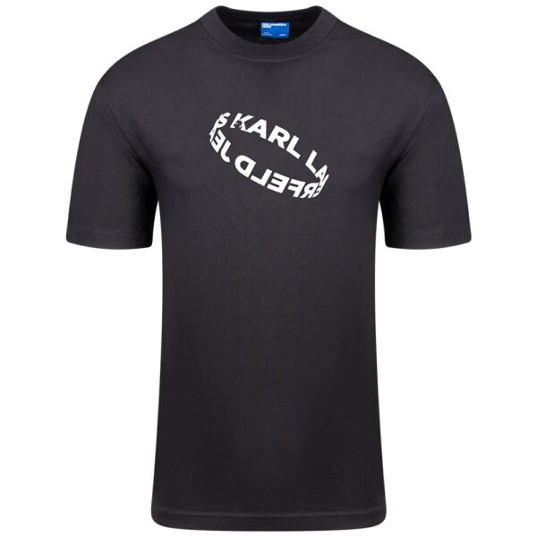 KARL LAGERFELD JEANS KLJ SLIM RING TEE A3M17037 | BLACK