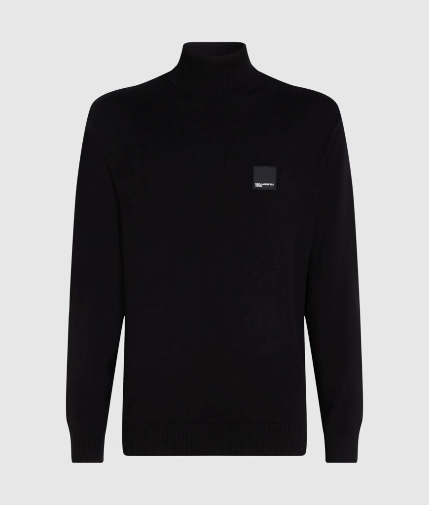 KARL LAGERFELD JEANS KLJ REGULAR ROLL-NECK SWEATER A3M18001 | BLACK