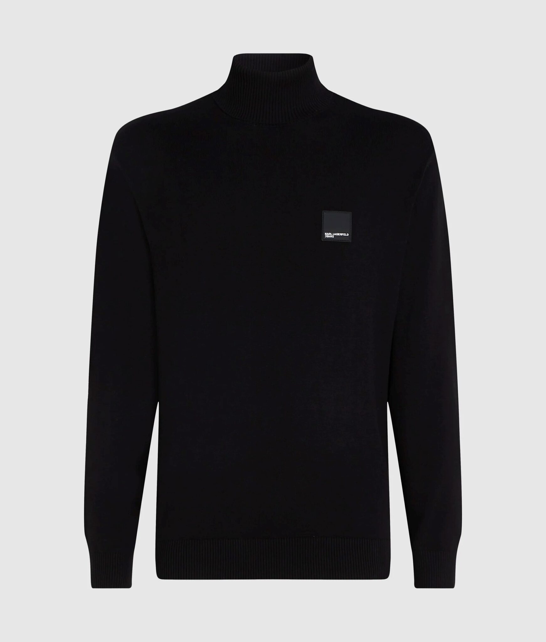 KARL LAGERFELD JEANS KLJ REGULAR ROLL-NECK SWEATER A3M18001 | BLACK KARL LAGERFELD JEANS KLJ REGULAR ROLL-NECK SWEATER A3M18001 | BLACK