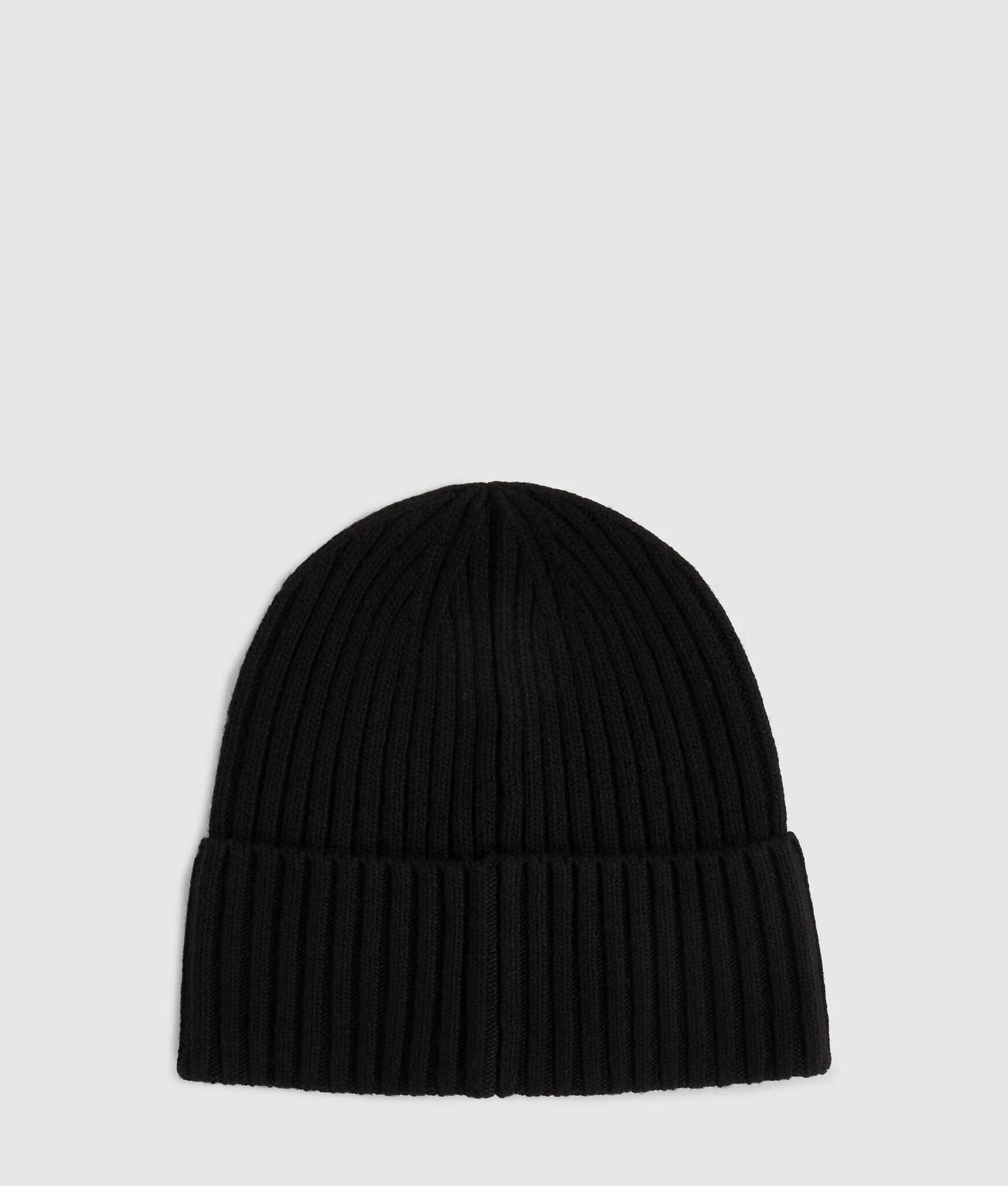 KARL LAGERFELD JEANS KLJ TURNED UP BEANIE A3M33115 | BLACK KARL LAGERFELD JEANS KLJ TURNED UP BEANIE A3M33115 | BLACK