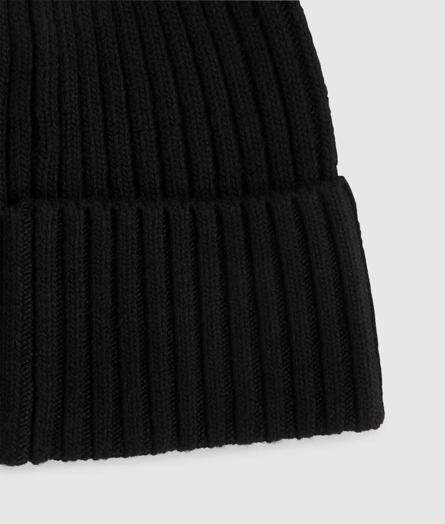 KARL LAGERFELD JEANS KLJ TURNED UP BEANIE A3M33115 | BLACK