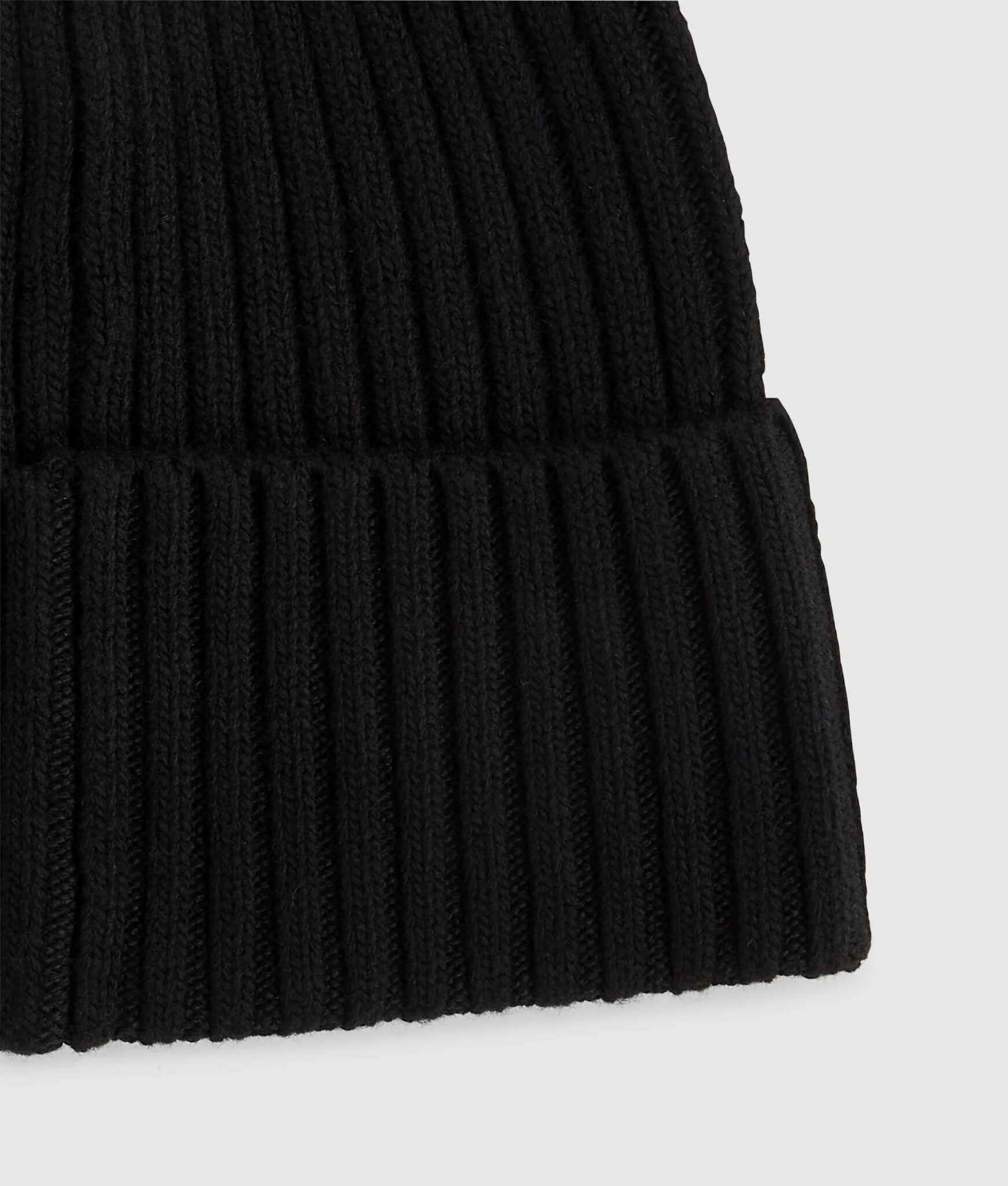 KARL LAGERFELD JEANS KLJ TURNED UP BEANIE A3M33115 | BLACK KARL LAGERFELD JEANS KLJ TURNED UP BEANIE A3M33115 | BLACK