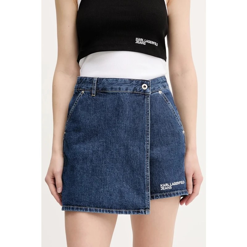 KARL LAGERFELD JEANS KLJ DENIM SKORT A3W10133 | DARK BLUE KARL LAGERFELD JEANS KLJ DENIM SKORT A3W10133 | DARK BLUE