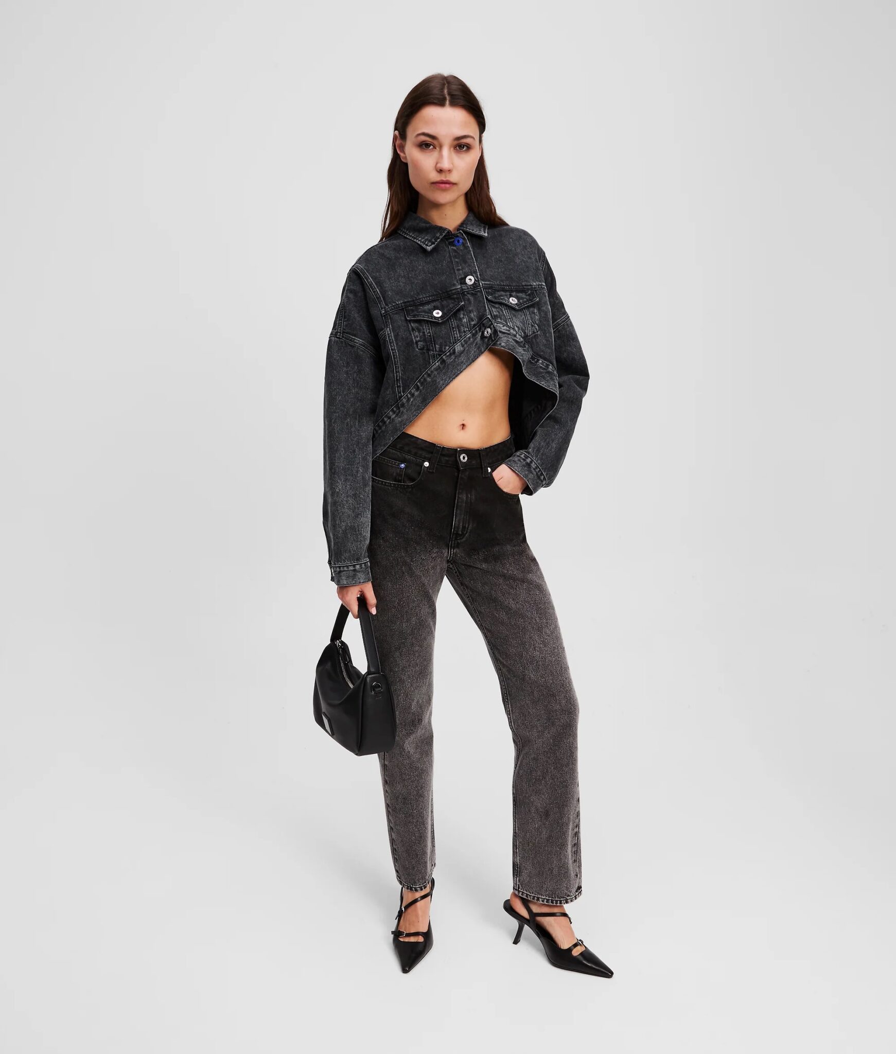 KARL LAGERFELD JEANS KLJ OVERSIZED JACKET A3W14060 | ANTHRACITE KARL LAGERFELD JEANS KLJ OVERSIZED JACKET A3W14060 | ANTHRACITE