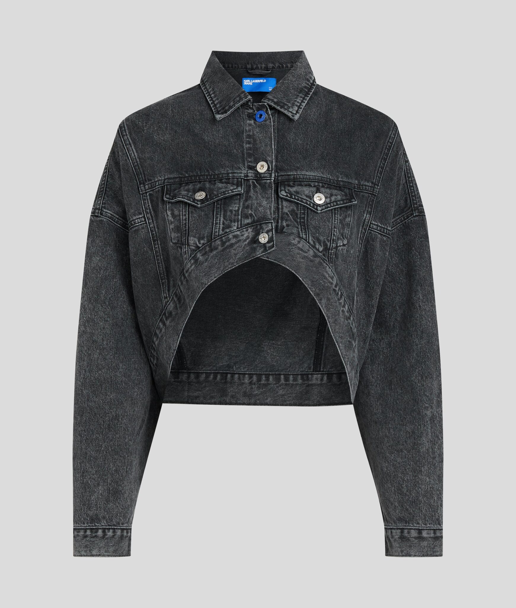 KARL LAGERFELD JEANS KLJ OVERSIZED JACKET A3W14060 | ANTHRACITE KARL LAGERFELD JEANS KLJ OVERSIZED JACKET A3W14060 | ANTHRACITE