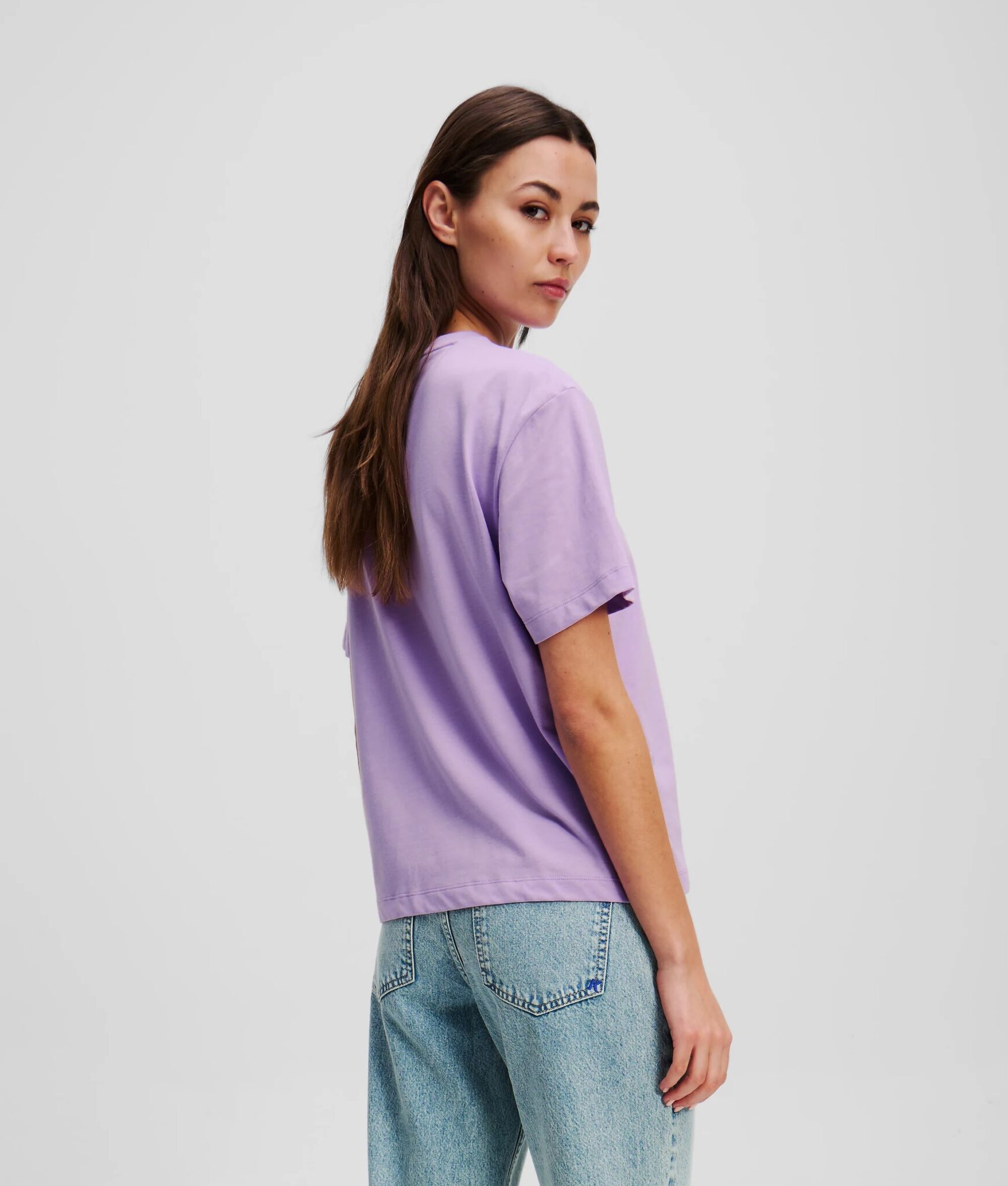 KARL LAGERFELD JEANS KLJ MILANO PIPING TOP | BLACK