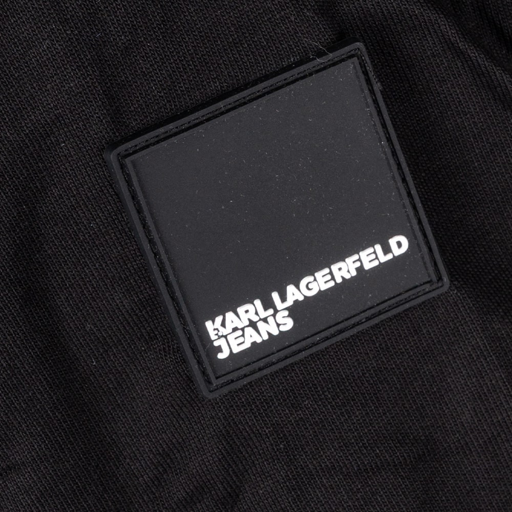 KARL LAGERFELD JEANS KLJ REG LS CURVED HEM TEE A4M17085 | BLACK KARL LAGERFELD JEANS KLJ REG LS CURVED HEM TEE A4M17085 | BLACK