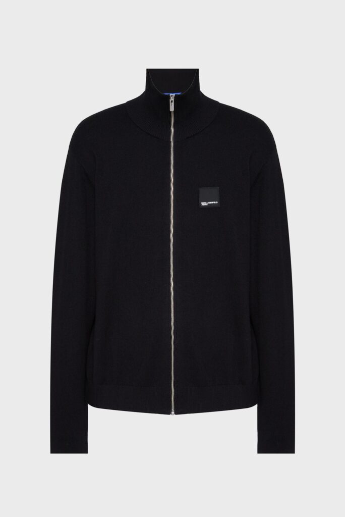 KARL LAGERFELD JEANS KLJ ZIP CARDIGAN A4M18031 | BLACK