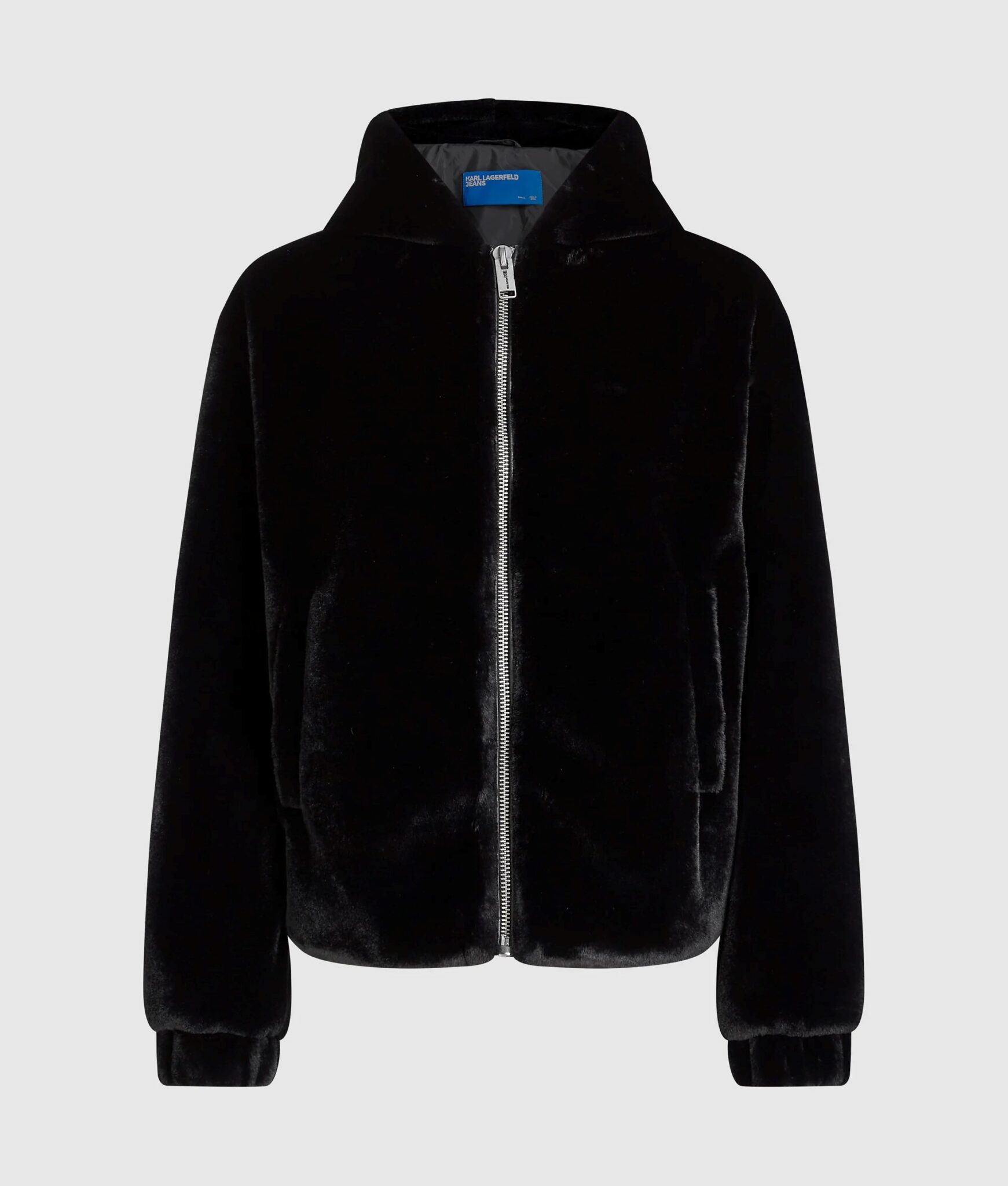 KARL LAGERFELD JEANS ΜΠΟΥΦΑΝ KLJ FAUX FUR JACKET A4W15057 | BLACK KARL LAGERFELD JEANS ΜΠΟΥΦΑΝ KLJ FAUX FUR JACKET A4W15057 | BLACK