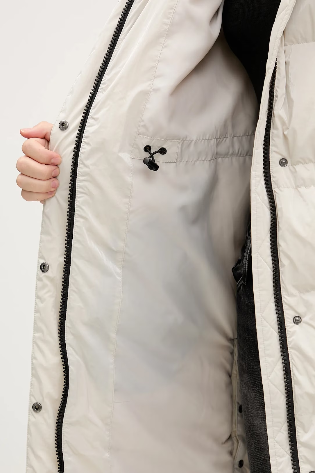 KARL LAGERFELD JEANS KLJ LONG PEARLIZED PUFFER A4W15059 | ICE KARL LAGERFELD JEANS KLJ LONG PEARLIZED PUFFER A4W15059 | ICE