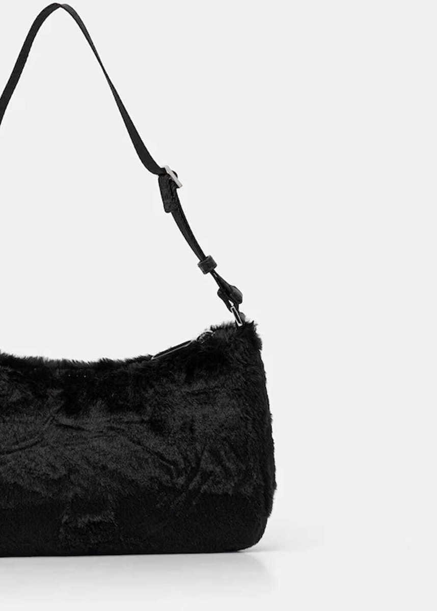 KARL LAGERFELD JEANS ΑΞΕΣΟΥΑΡ KLJ FAUX FUR SHOULDER BAG A4W30214 | BLACK KARL LAGERFELD JEANS ΑΞΕΣΟΥΑΡ KLJ FAUX FUR SHOULDER BAG A4W30214 | BLACK