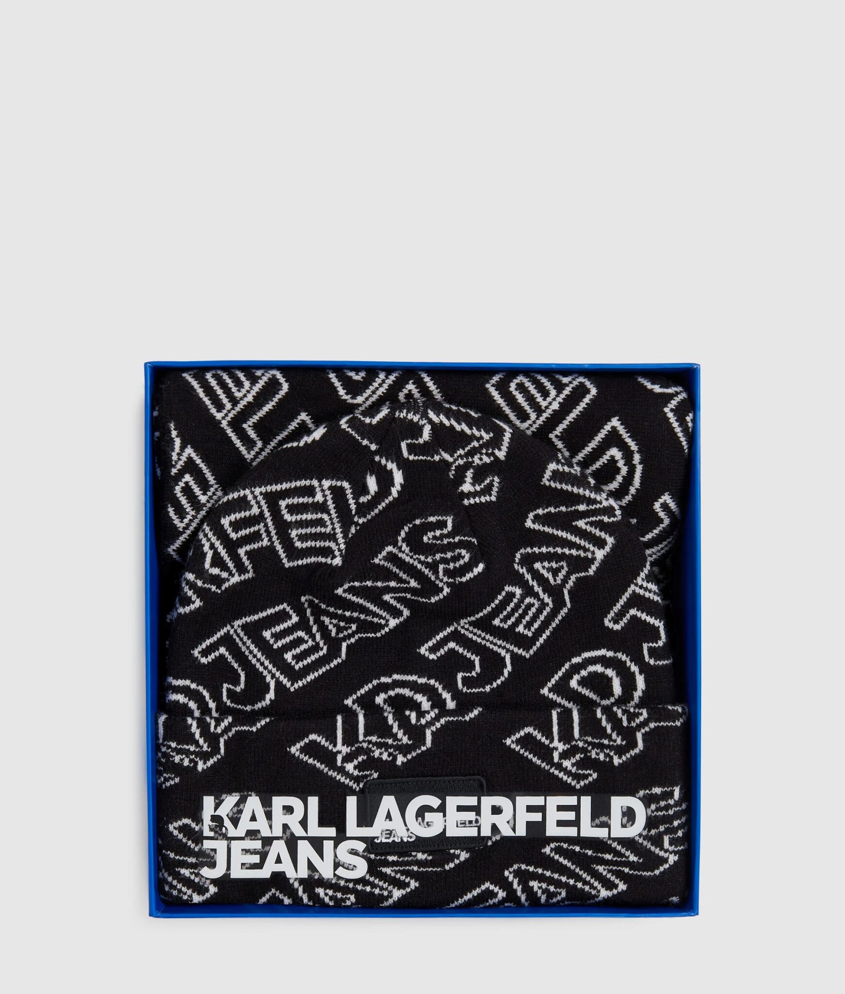KARL LAGERFELD JEANS ΑΞΕΣΟΥΑΡ KLJ MONOGRAM SCARF A4W33074 | BLACK KARL LAGERFELD JEANS ΑΞΕΣΟΥΑΡ KLJ MONOGRAM SCARF A4W33074 | BLACK