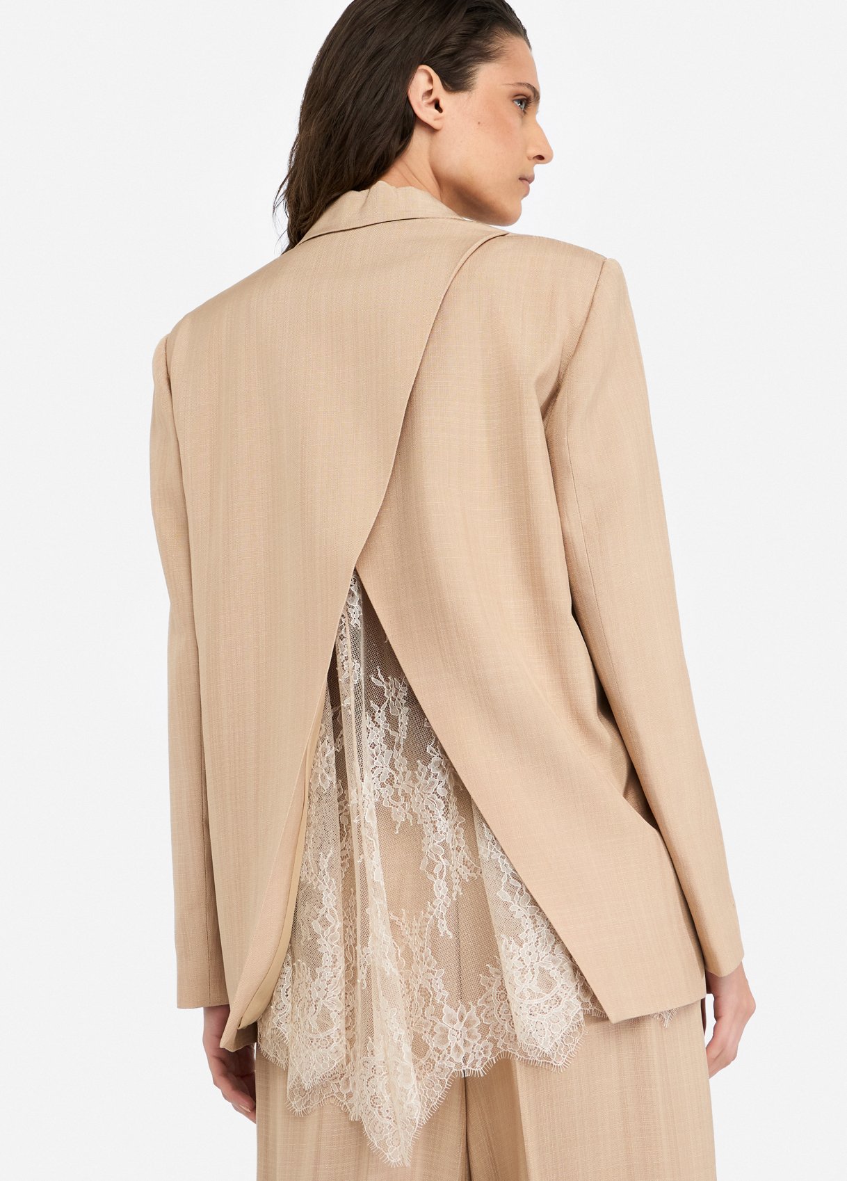 LIU JO GIACCA C/ DETTAGLIO PIZZO ΣΑΚΑΚΙ ΓΥΝΑΙΚΕΙΟ | BEIGE LIU JO GIACCA C/ DETTAGLIO PIZZO ΣΑΚΑΚΙ ΓΥΝΑΙΚΕΙΟ | BEIGE