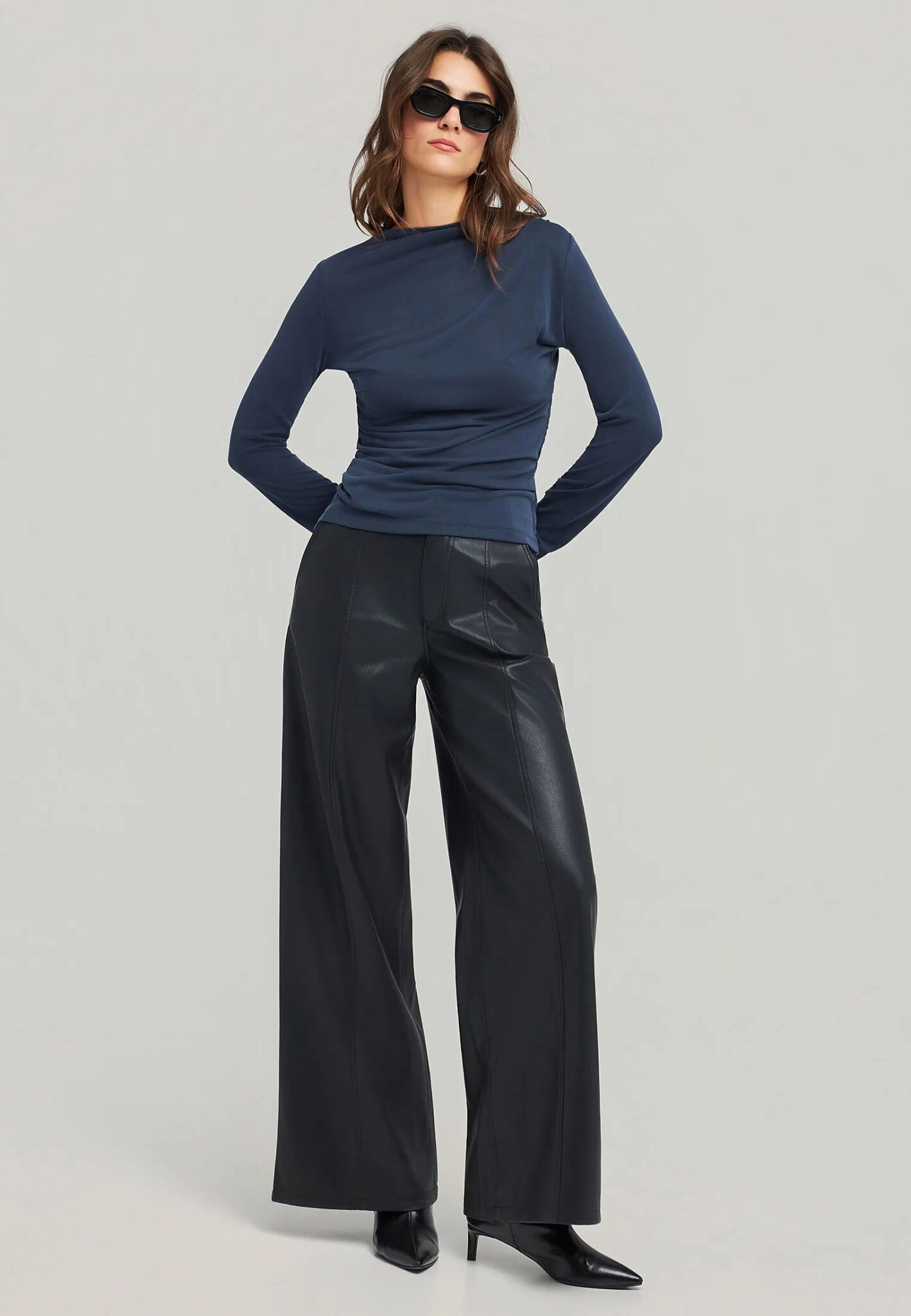 FUNKY BUDDHA ΓΥΝΑΙΚΕΊΑ ΜΠΛΟΎΖΑ ΜΕ ΜΑΚΡΎ ΜΑΝΊΚΙ | BLACK