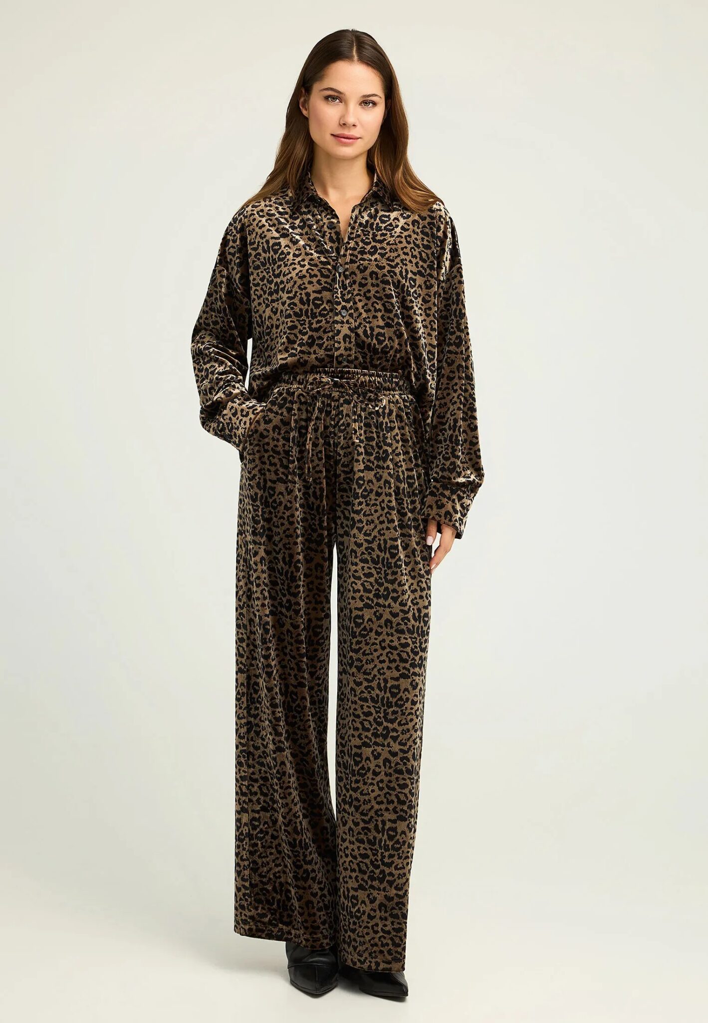 FUNKY BUDDHA ΓΥΝΑΙΚΕΊΟ ΠΑΝΤΕΛΌΝΙ WIDE LEG | TOBACCO