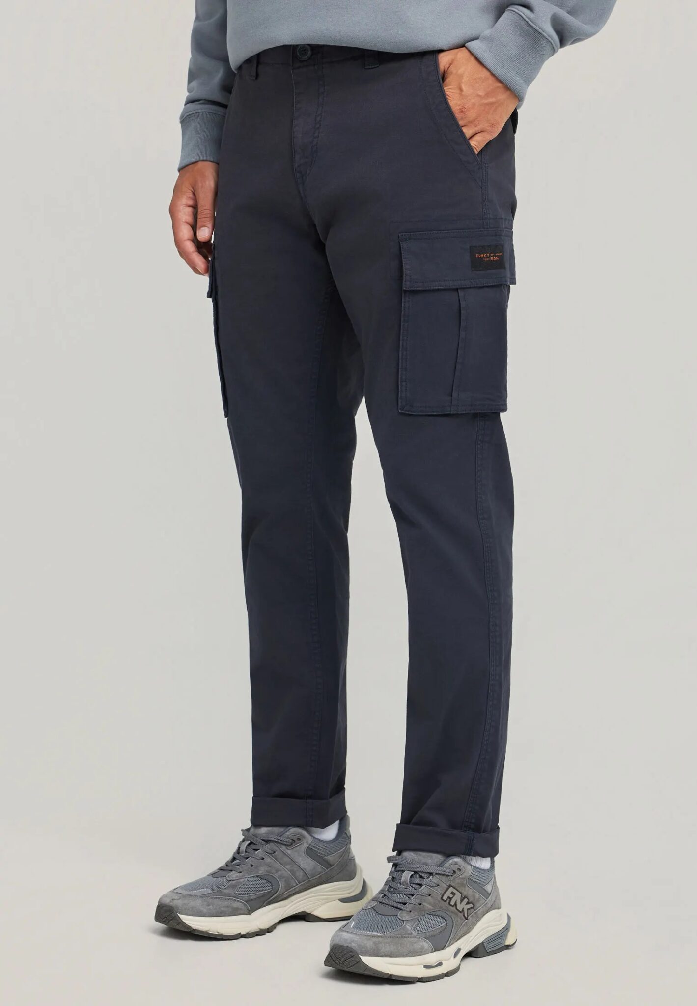 FUNKY BUDDHA ΑΝΔΡΙΚΌ ΠΑΝΤΕΛΌΝΙ CARGO | DARK BLUE