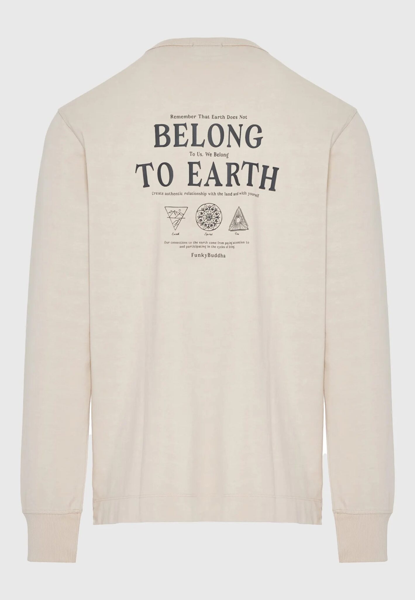 FUNKY BUDDHA ΑΝΔΡΙΚΉ ΜΠΛΟΎΖΑ ΜΕ ΜΑΚΡΎ ΜΑΝΊΚΙ | OFF WHITE FUNKY BUDDHA ΑΝΔΡΙΚΉ ΜΠΛΟΎΖΑ ΜΕ ΜΑΚΡΎ ΜΑΝΊΚΙ | OFF WHITE