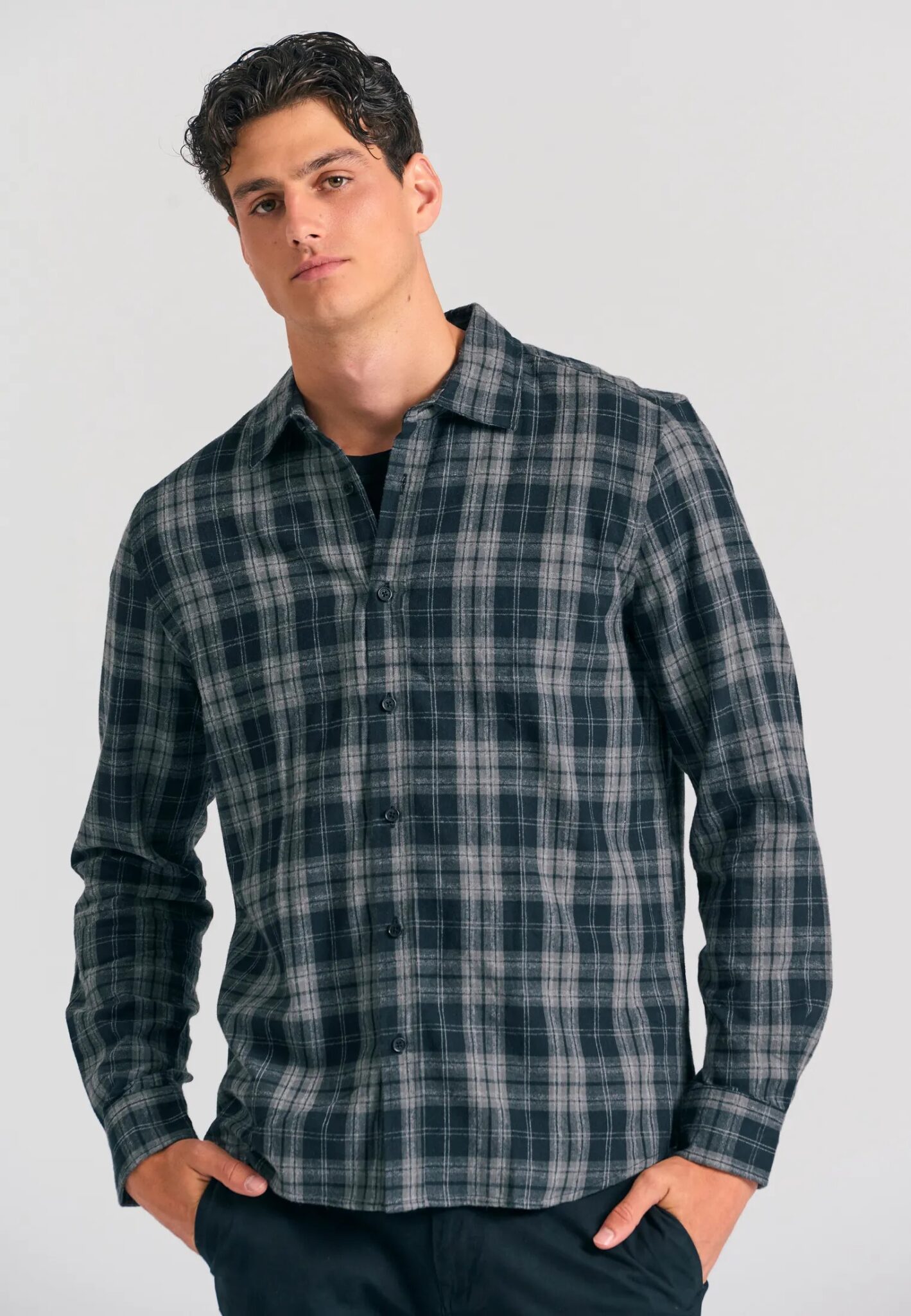 ΠΟΥΚΑΜΙΣΟ P-HANK-S-KENT-C1-222 | BLACK