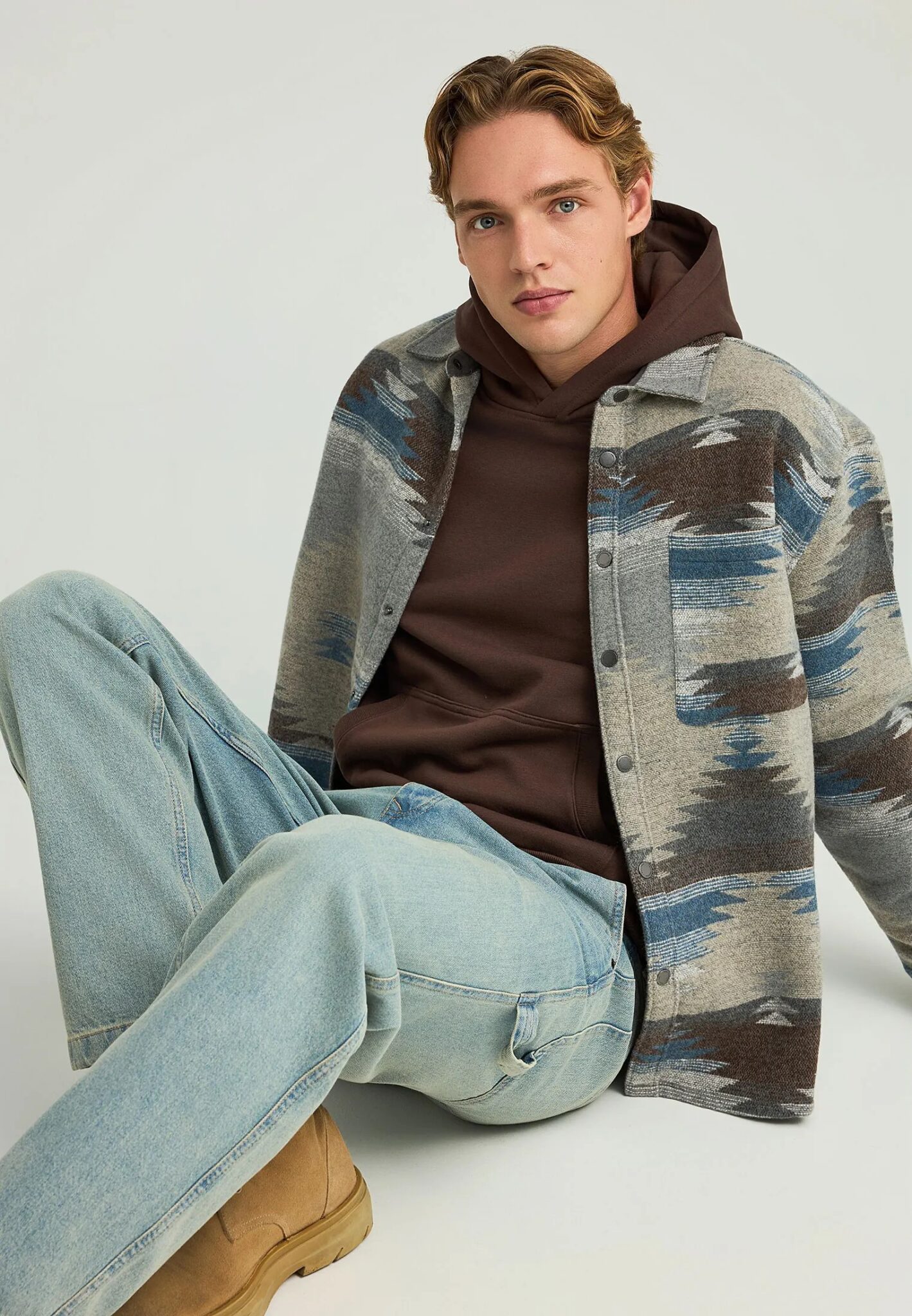 FUNKY BUDDHA ΑΝΔΡΙΚΌ ΠΟΥΚΆΜΙΣΟ CASUAL | GREY FUNKY BUDDHA ΑΝΔΡΙΚΌ ΠΟΥΚΆΜΙΣΟ CASUAL | GREY